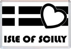 Isle of Scilly - Jumbo Fridge Magnet Souvenir Gift Present - Love Cornwall County Flag
