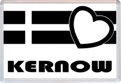 Kernow - Jumbo Fridge Magnet Souvenir Gift Present - Love Cornwall County Flag