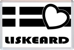 Liskeard - Jumbo Fridge Magnet Souvenir Gift Present - Love Cornwall County Flag
