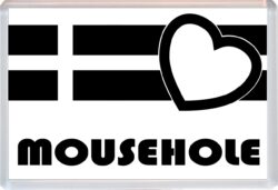 Mousehole - Jumbo Fridge Magnet Souvenir Gift Present - Love Cornwall County Flag