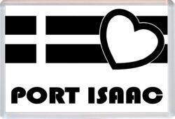 Port Isaac - Jumbo Fridge Magnet Souvenir Gift Present - Love Cornwall County Flag