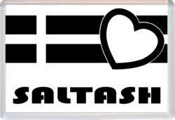 Saltash - Jumbo Fridge Magnet Souvenir Gift Present - Love Cornwall County Flag