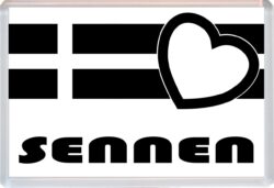 Sennen - Jumbo Fridge Magnet Souvenir Gift Present - Love Cornwall County Flag