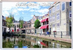 Schiedam - Holland - Jumbo Fridge Magnet Souvenir Gift Present Bridges 20D1