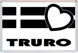Truro - Jumbo Fridge Magnet Souvenir Gift Present - Love Cornwall County Flag