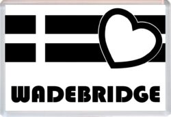 Wadebridge - Jumbo Fridge Magnet Souvenir Gift Present - Love Cornwall County Flag