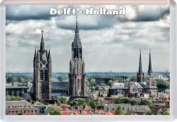 Delft - Holland - Jumbo Fridge Magnet Souvenir Gift Present Bridges 20D1