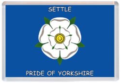 Settle - Pride of Yorkshire County Flag - Jumbo Fridge Magnet Souvenir Gift Present