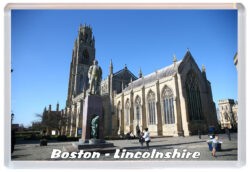 Boston - Lincolnshire - Jumbo Fridge Magnet Souvenir Gift Present 21M1