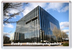 Corby - Northamptonshire - Jumbo Fridge Magnet Souvenir Gift Present 21M1