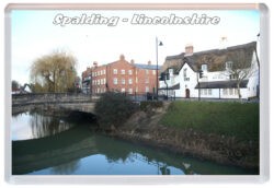 Spalding - Lincolnshire - Jumbo Fridge Magnet Souvenir Gift Present 21M1