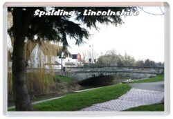Spalding - Lincolnshire - Jumbo Fridge Magnet Souvenir Gift Present 21M2