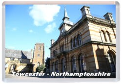 Towcester - Northamptonshire - Jumbo Fridge Magnet Souvenir Gift Present 21M1