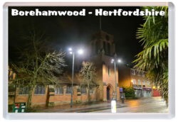 Borehamwood - Hertfordshire - Jumbo Fridge Magnet Souvenir Gift Present 21AD4