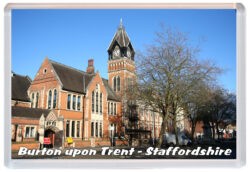 Burton upon Trent - Staffordshire - Jumbo Fridge Magnet Souvenir Gift Present 21AD1