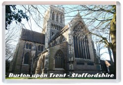 Burton upon Trent - Staffordshire - Jumbo Fridge Magnet Souvenir Gift Present 21AD2