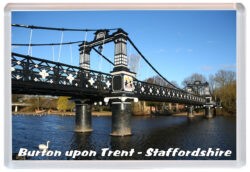 Burton upon Trent - Staffordshire - Jumbo Fridge Magnet Souvenir Gift Present 21AD3