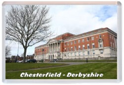 Chesterfield - Derbyshire - Jumbo Fridge Magnet Souvenir Gift Present 21AD2