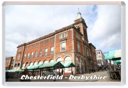 Chesterfield - Derbyshire - Jumbo Fridge Magnet Souvenir Gift Present 21AD3
