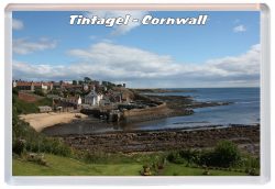 Tintagel - Cornwall - Jumbo Fridge Magnet Souvenir Gift Present 21J3