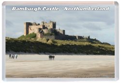 Bamburgh Castle - Northumberland - Jumbo Fridge Magnet Souvenir Gift Present 21J2
