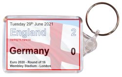 England 2 v 0 Germany - Double Sided Large Kerying Souvenir Gift Present Euro 2021 Scoreboard