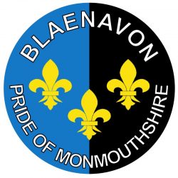 Blaenavon - Pride of Monmouthshire - TWO PACK - Car Bumper Laptop Window Decal Wales County Flag Sticker