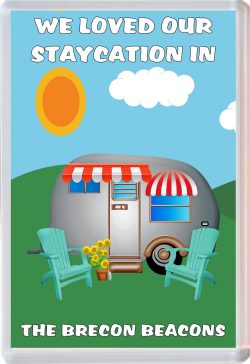 We loved our Staycation in The Brecon Beacons - Jumbo Fridge Magnet Souvenir Holiday Gift Present