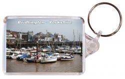 Bridlington - Yorkshire - Double Sided Large Keyring Key Fob Chain Ring Gift Present Souvenir AD3
