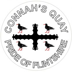 Connah's Quay - Pride of Flintshire - TWO PACK - Car Bumper Laptop Window Decal Wales County Flag Sticker