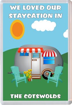 We loved our Staycation in The Cotswolds - Jumbo Fridge Magnet Souvenir Holiday Gift Present