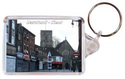 Dartford - Kent - Double Sided Large Keyring Key Fob Chain Ring Gift Present Souvenir AD3