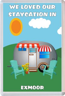 We loved our Staycation in Exmoor - Jumbo Fridge Magnet Souvenir Holiday Gift Present
