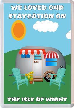 We loved our Staycation on The Isle of Wight - Jumbo Fridge Magnet Souvenir Holiday Gift Present