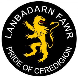 Lanbadarn Fawr - Pride of Ceredigion - TWO PACK - Car Bumper Laptop Window Decal Wales County Flag Sticker