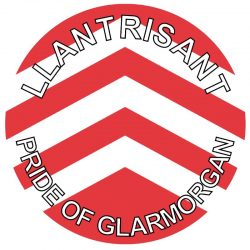 Llantrisant - Pride of Glamorgan - TWO PACK - Car Bumper Laptop Window Decal Wales County Flag Sticker
