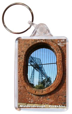 Middlesbrough - Yorkshire - Double Sided Large Keyring Key Fob Chain Ring Gift Present Souvenir AD3
