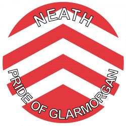 Neath - Pride of Glamorgan - TWO PACK - Car Bumper Laptop Window Decal Wales County Flag Sticker
