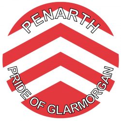 Penarth - Pride of Glamorgan - TWO PACK - Car Bumper Laptop Window Decal Wales County Flag Sticker