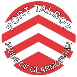 Port Talbot - Pride of Glamorgan - TWO PACK - Car Bumper Laptop Window Decal Wales County Flag Sticker