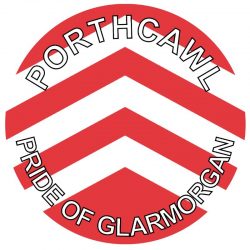 Porthcawl - Pride of Glamorgan - TWO PACK - Car Bumper Laptop Window Decal Wales County Flag Sticker