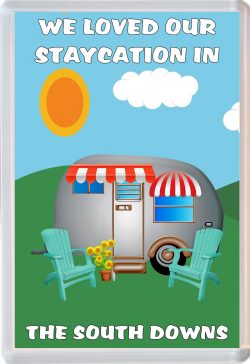 We loved our Staycation in The South Downs - Jumbo Fridge Magnet Souvenir Holiday Gift Present