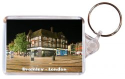 Bromley - London- Double Sided Large Keyring Key Fob Chain Ring Gift Present Kent Souvenir AD1