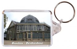 Buxton - Derbyshire - Double Sided Large Keyring Key Fob Chain Ring Gift Present Souvenir AD4