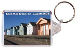 Chapel St Leonards - Lincolnshire - Double Sided Large Keyring Key Fob Chain Ring Gift Present Souvenir AD2