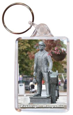 Eastleigh - Hampshire - Double Sided Large Keyring Key Fob Chain Ring Gift Present Souvenir AD2