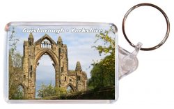 Guisborough - Yorkshire - Double Sided Large Keyring Key Fob Chain Ring Gift Present Souvenir AD1