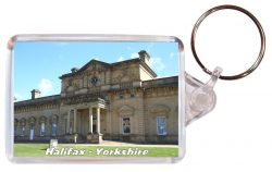 Halifax - Yorkshire - Double Sided Large Keyring Key Fob Chain Ring Gift Present Souvenir AD2