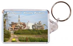 Hartlepool - County Durham - Double Sided Large Keyring Key Fob Chain Ring Gift Present Souvenir AD2