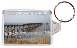 Hartlepool - County Durham - Double Sided Large Keyring Key Fob Chain Ring Gift Present Souvenir AD3